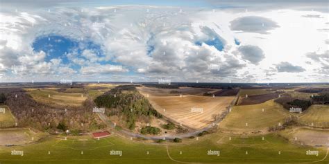 360° View Of 360 Degree Panorama From Composite Aerial Photos Of A