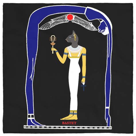 egyptian altar cloth bastet goddess of protection cats warfare music bastet bastet