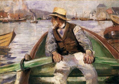 Krohg Look Ahead The Harbour At Bergen 1884 Oil On Canvas 63 X 86 Cm