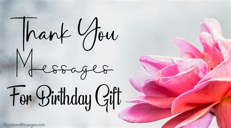Amazing Thank You Messages For Birthday Gift