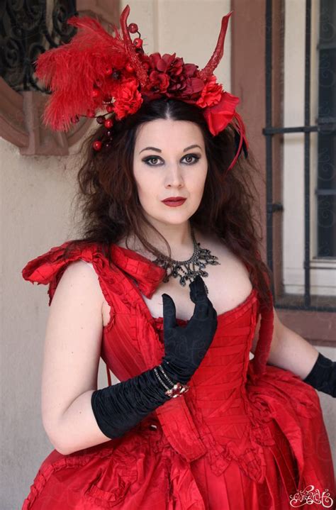 Red 3 By Madmoisellemeli On Deviantart Lady In Red Victorian Dress Red