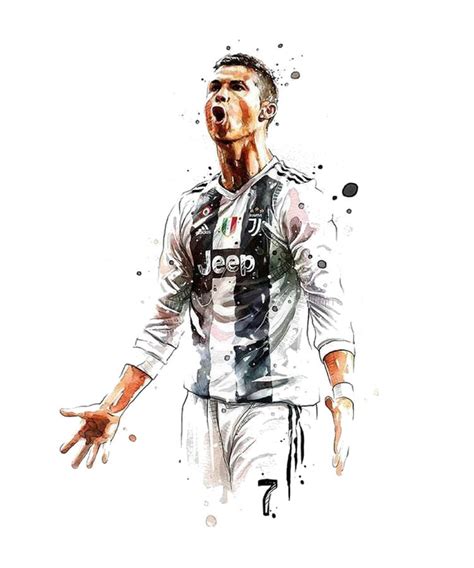 Ronaldo Watercolor Digital Art By Lundi Usop Fine Art America
