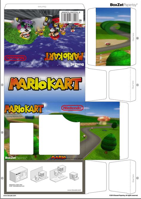 Mario Kart Papercraft Boxzet By Cjrogue On Deviantart
