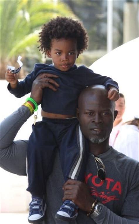 Djimon Hounsou And His And Kimora Lee Simmons Son Kenzo