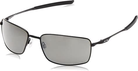 Oakley Men S Oo4075 Square Wire Rectangular Sunglasses Polished Black Prizm Black 60 Mm