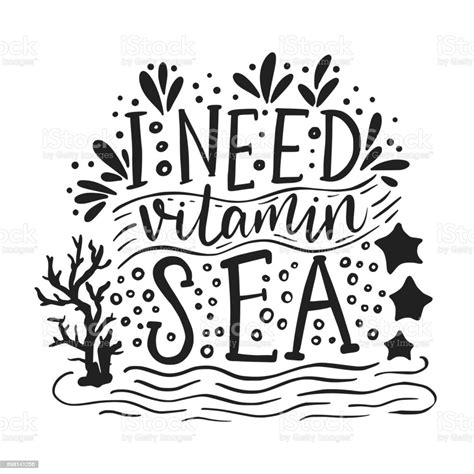 I Need Vitamin Sea Stock Illustration Download Image Now Animal