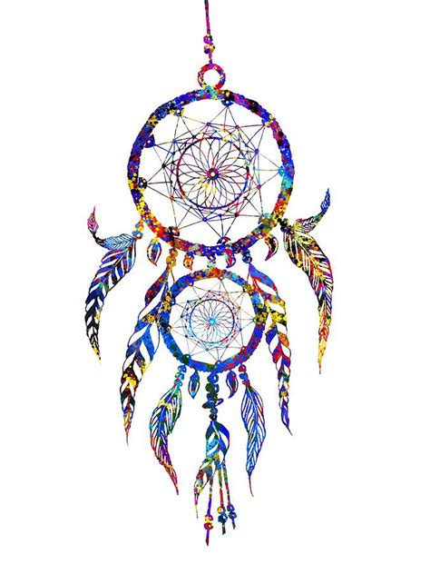 Colorful Dreamcatcher Drawings