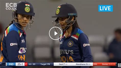 Live T20 Cricket India W Vs England W Ind V Eng 3rd T20i Women