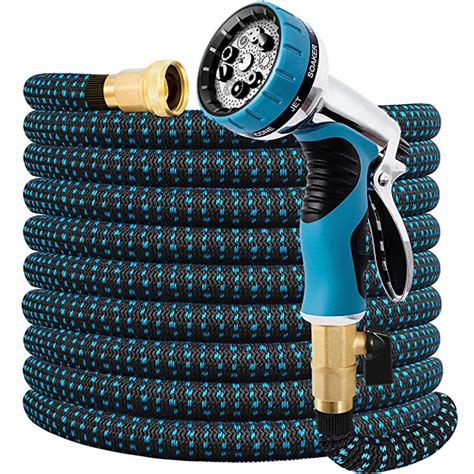 Buy Expandable Garden Hose With 9 Function Spray Nozzle And Durable 4
