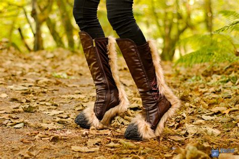 Hooved Goat Boots Faun Feet Satyr Shoes Faux Fur Covered Boot Etsy
