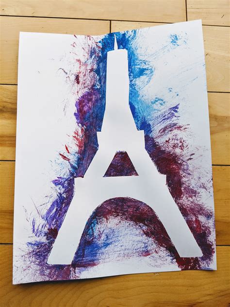 Preschool Eiffel Tower Craft