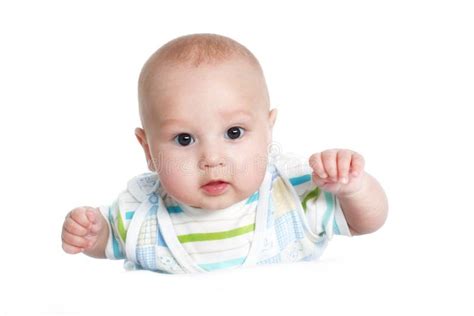 Baby 4 Month Old Stock Photo Image Of Cute Open Child 11953820