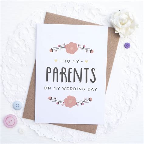 It's the best time of your life. to my parents on my wedding day card by joanne hawker ...