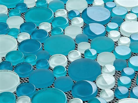 glass mosaic tile bubble collection gm 4104 ocean mixed rounds mosaicwarehouse