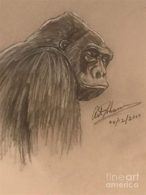 Ape Painting By Art Johnson Fine Art America