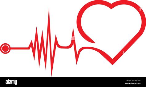 art design health medical heart beat pulse Stock Vector Image & Art - Alamy