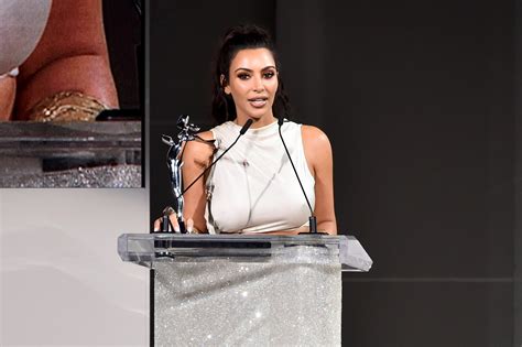 Kim Kardashian Says Shes Shocked To Win Cfda Award Since Shes
