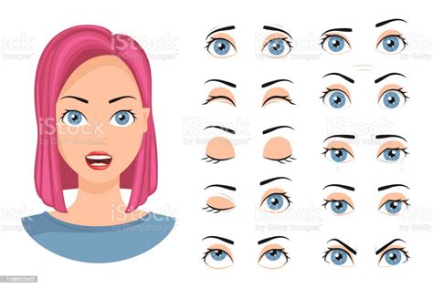 Eye Expressions Stock Illustration Download Image Now Women Eye