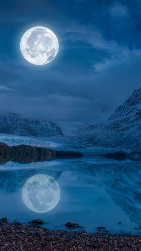 1080x1920 1080x1920 Moon Lake Mountains Nature Hd For Iphone 6 7