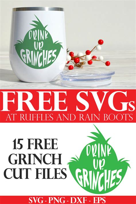 Free Grinch Head SVG Files and Grinch Face Cut Files for Holiday Crafts
