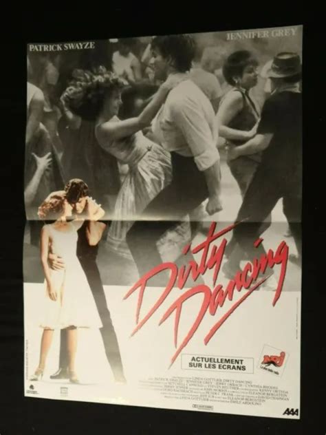 DIRTY DANCING PATRICK Swayze Jennifer Grey Affiche Cinema Musique 1987
