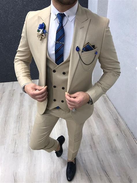 olympia cream slim fit suit in 2020 fashion suits for men blazer outfits men dress suits for men
