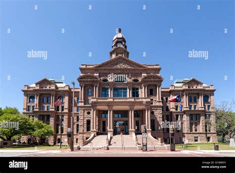 Historic Tarrant County Courthouse From 1895 Fort Worth Texas Usa
