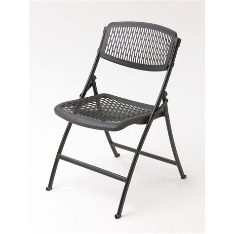 There are even chairs that you can stack and fold up. HDX Black Folding Chair-2FF0010P - The Home Depot
