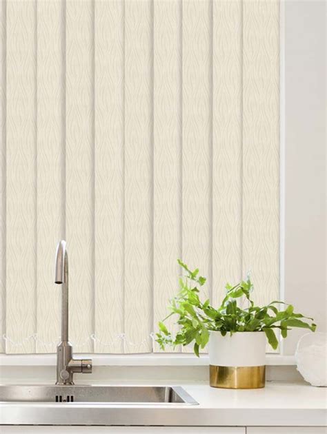 Vertical blinds consist of slats of stiffened fabric Regal Cream Waterproof 89mm Vertical Blind Replacement Slats