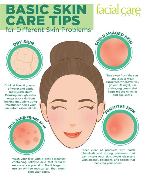 Basic Skin Care Tips For Different Skin Problems Skin Care Skin Care