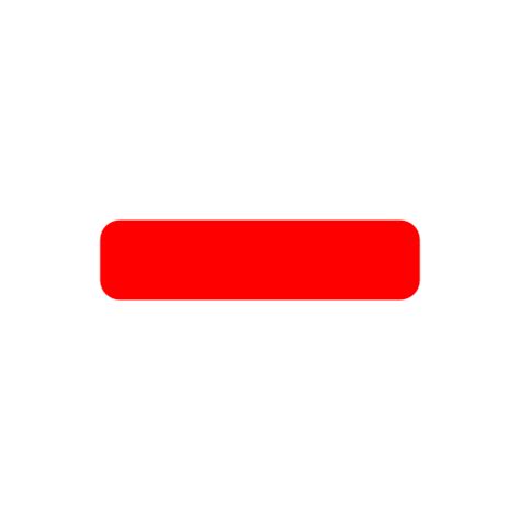 Red Minus PNG File PNG All PNG All