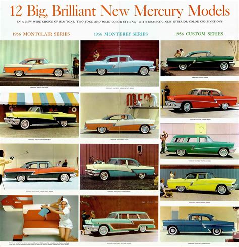 1956 Mercury Brochure Vintage Car Ads Retro Cars Vintage Cars 1950s