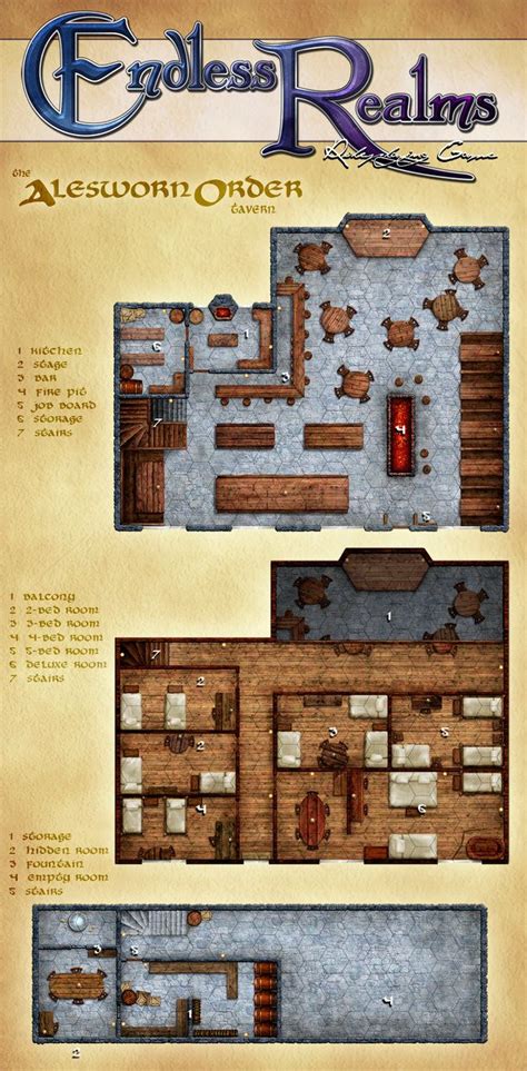 Endless Realms Brimtide Campaign Tavern Map By Jocarradeviantart