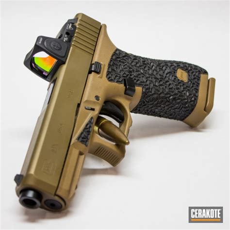 Custom Glock 19x With Stippled Grip By Web User Cerakote