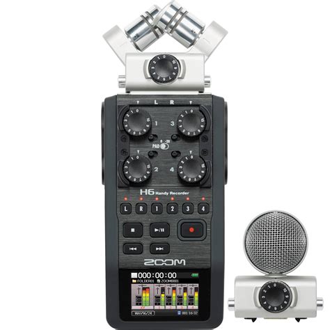 Zoom H6 Handy Recorder with Interchangeable Microphone System H6