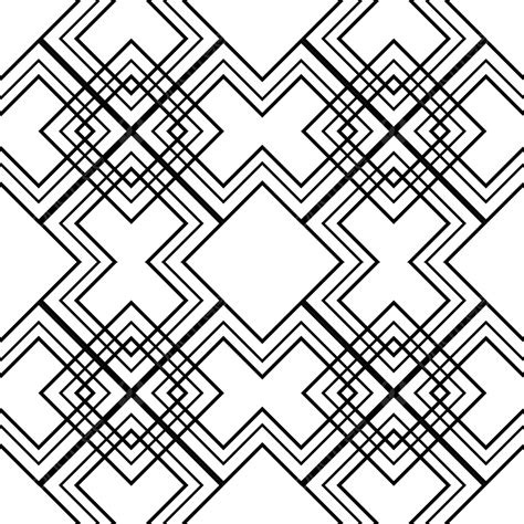 Geometric Seamless Pattern Black Background Design Geometric Drawing