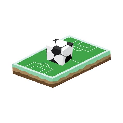 Premium Vector Cartoon Soccer Field