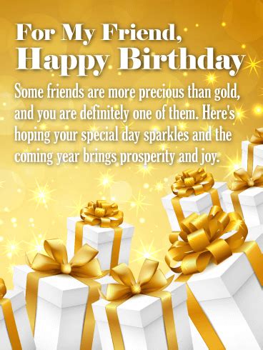 Happy Birthday To My Precious Friends Card Birthday Greeting Cards