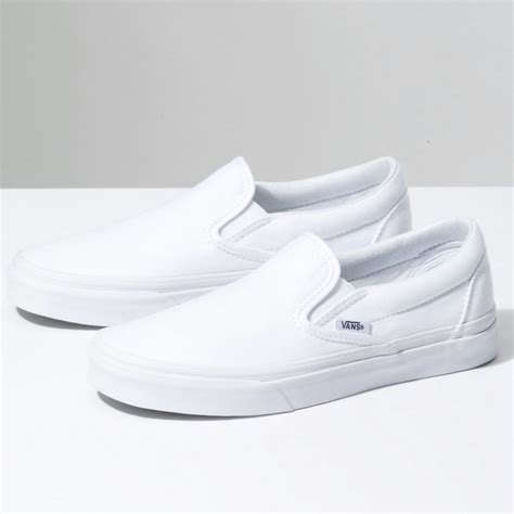 Slip On Shop Shoes At Vans White Slip On Vans Cute Shoes For Teens