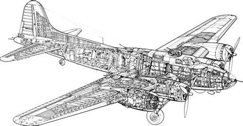 B 17 Flying Fortress Cutaway
