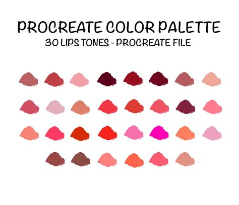 Basic Lip Color Palette Procreate Tools Ubicaciondepersonascdmxgobmx
