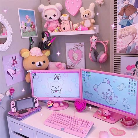 I Change My Set Up Around All The Time But This Is My Current Set🐾💕🖥⌨️