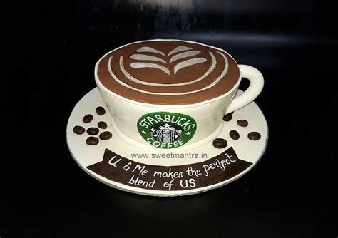 Starbucks Coffee Theme Shaped Customized 3d Designer Cakesdecor