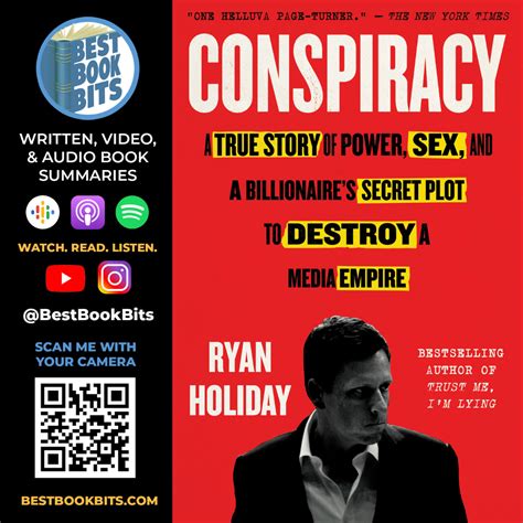 Conspiracy A True Story Of Power Sex And A Billionaires Secret Ryan Holiday Book