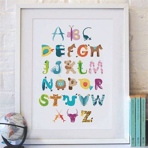Animal Alphabet Print A3 By Lucy Loves This