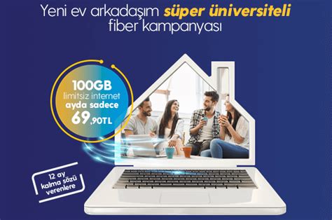 Üniversiteli Fiber İnternet Kampanyası Turkcell Superonline