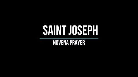 Saint Joseph Novena Prayer For Employment Prayer During Pandemic Youtube