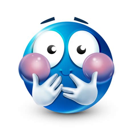 Bluemoji Smiley Feeling Unwell Blue Emojis Know Your Meme