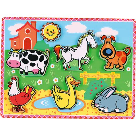 Extra Thick Chunky Puzzle Farm Animals Rgs Group
