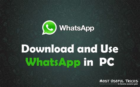 How To Install Whatsapp On Pc